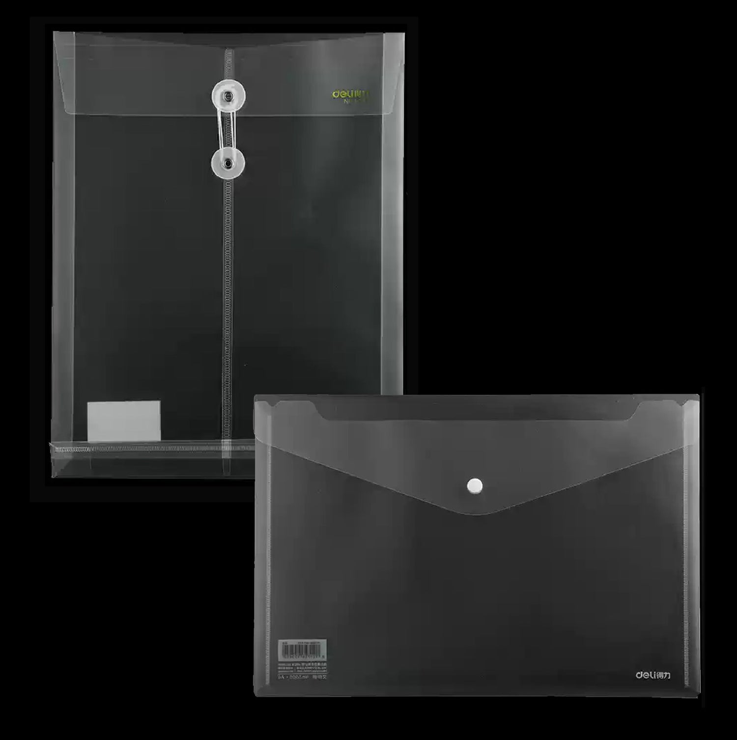 A4透明單按扣文件袋/檔案袋/A4 L型3層膠快勞文件套