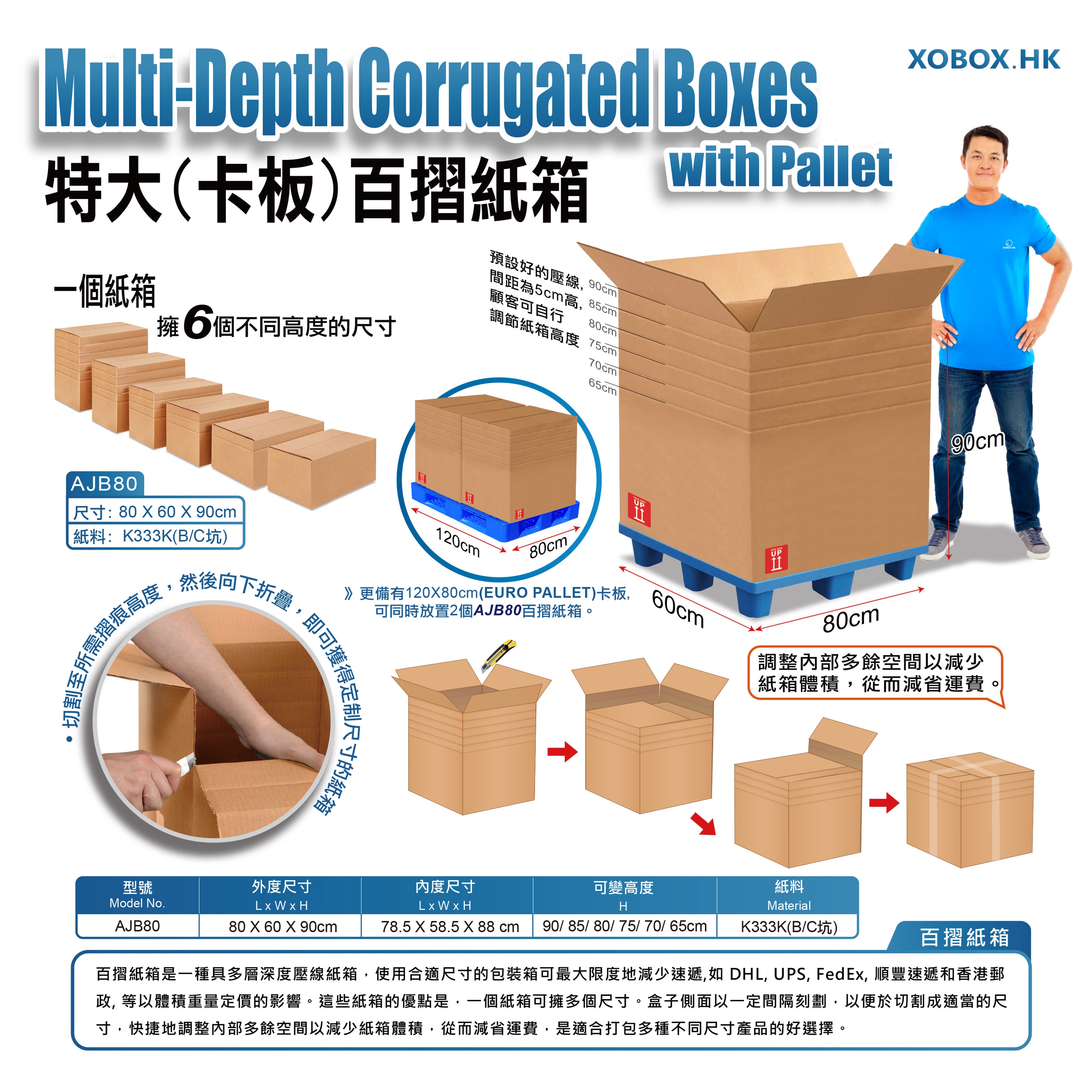 Standard Removal Box 雙坑常用紙箱