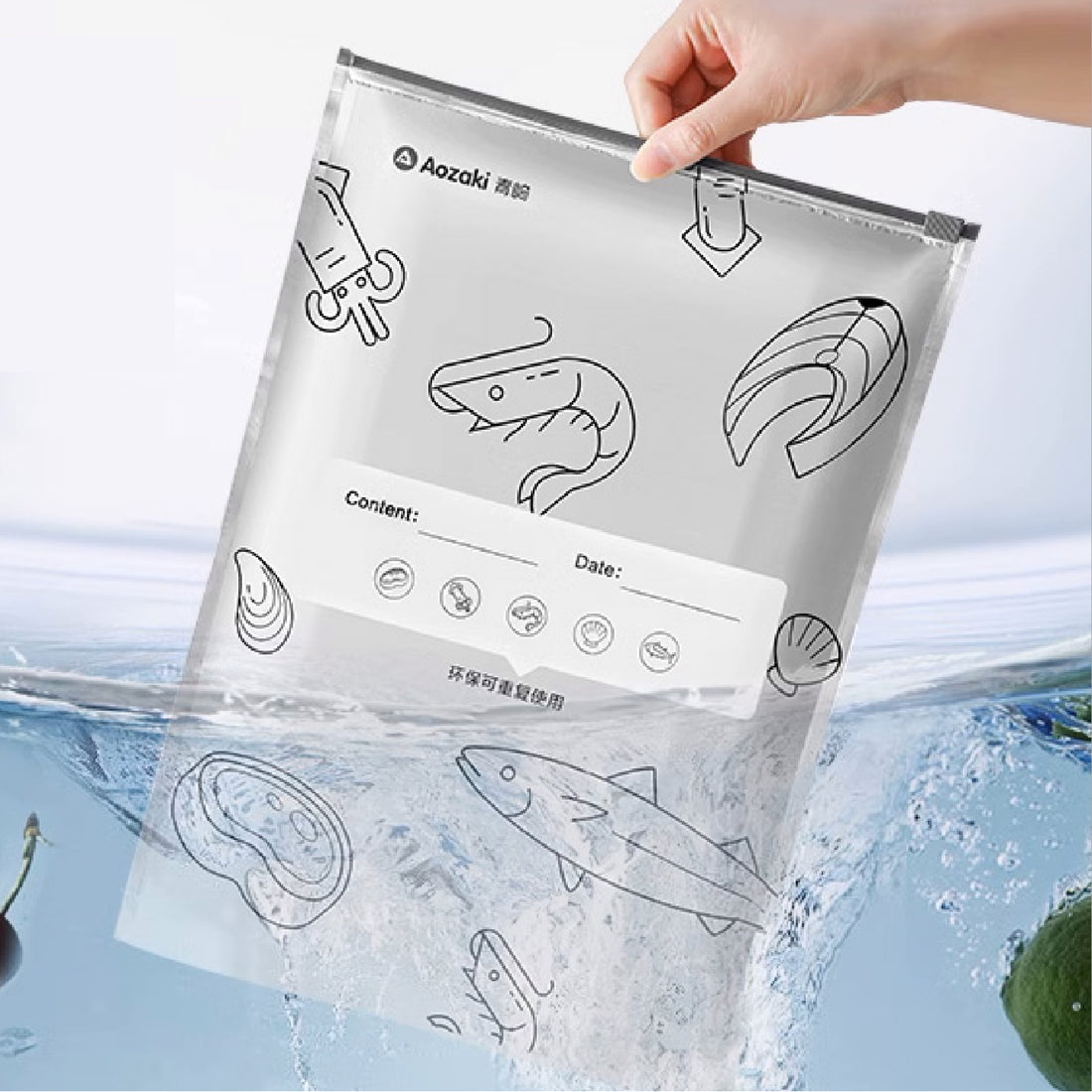Thickened Aluminum Foil Self-Sealing Freshness Bags 加厚鋁箔自封保鮮袋