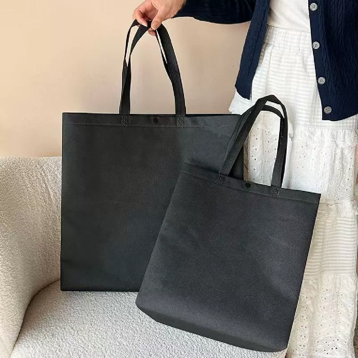 Reusable Non-Woven Shopping Tote Bag 環保無紡布購物手提袋
