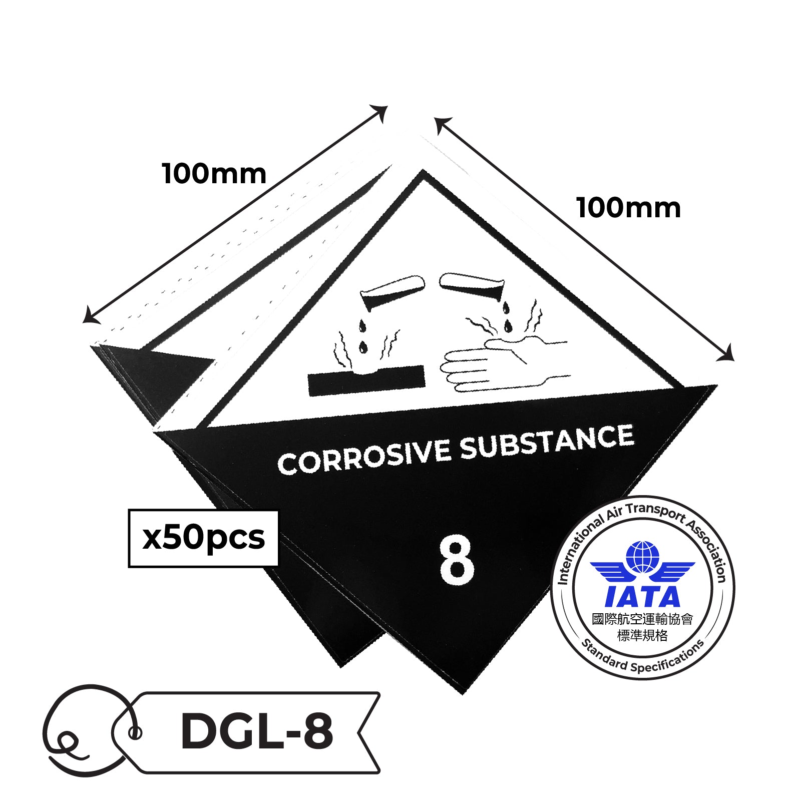 IATA Dangerous Goods Label Sticker 國際空運標準危險品標籤