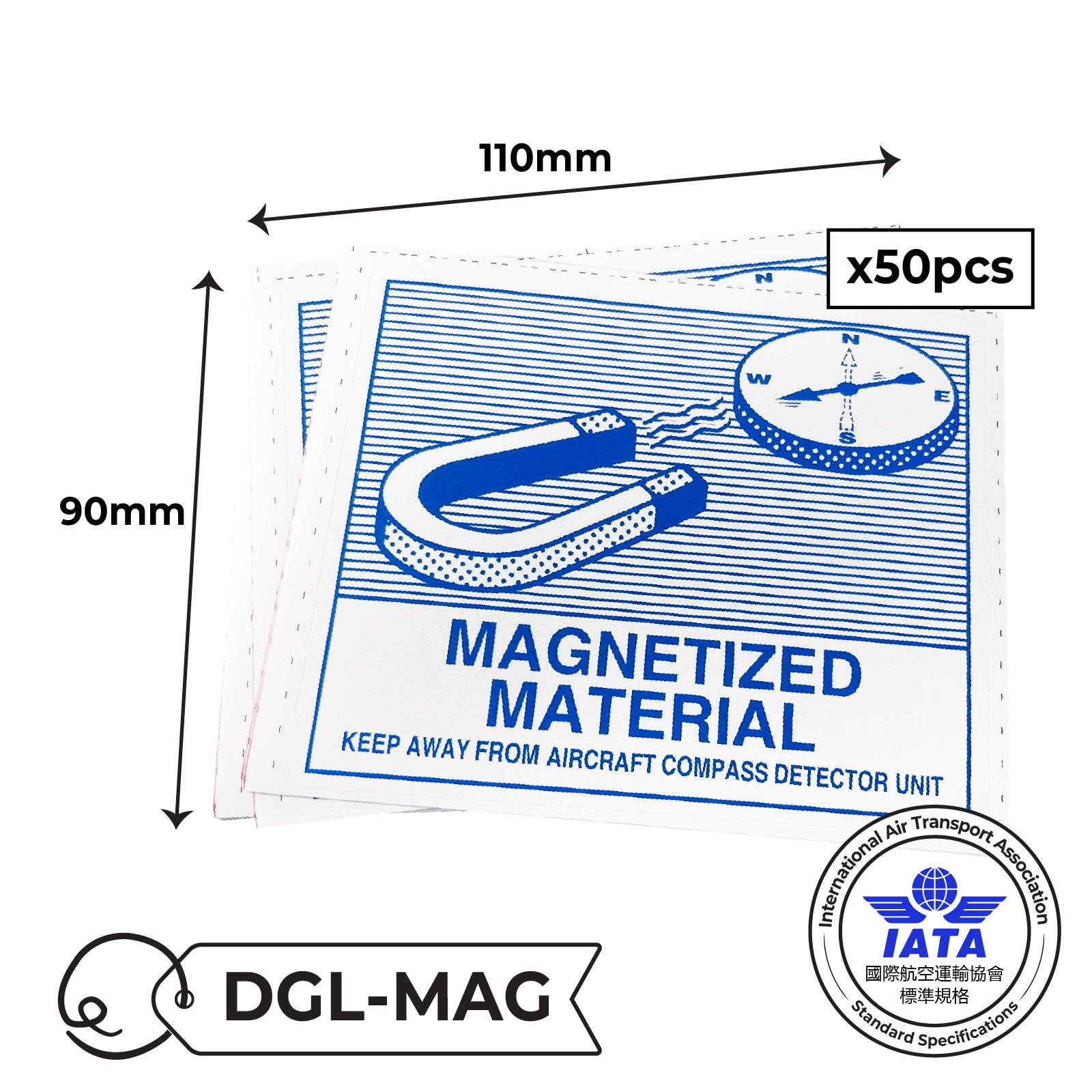IATA Dangerous Goods Label Sticker 國際空運標準危險品標籤