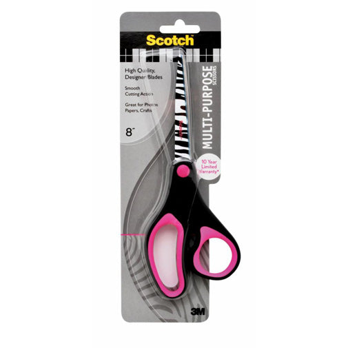 3M Scotch 8-Inch Multi-Purpose Scissors 3M 多用途8吋剪刀(斑馬紋)