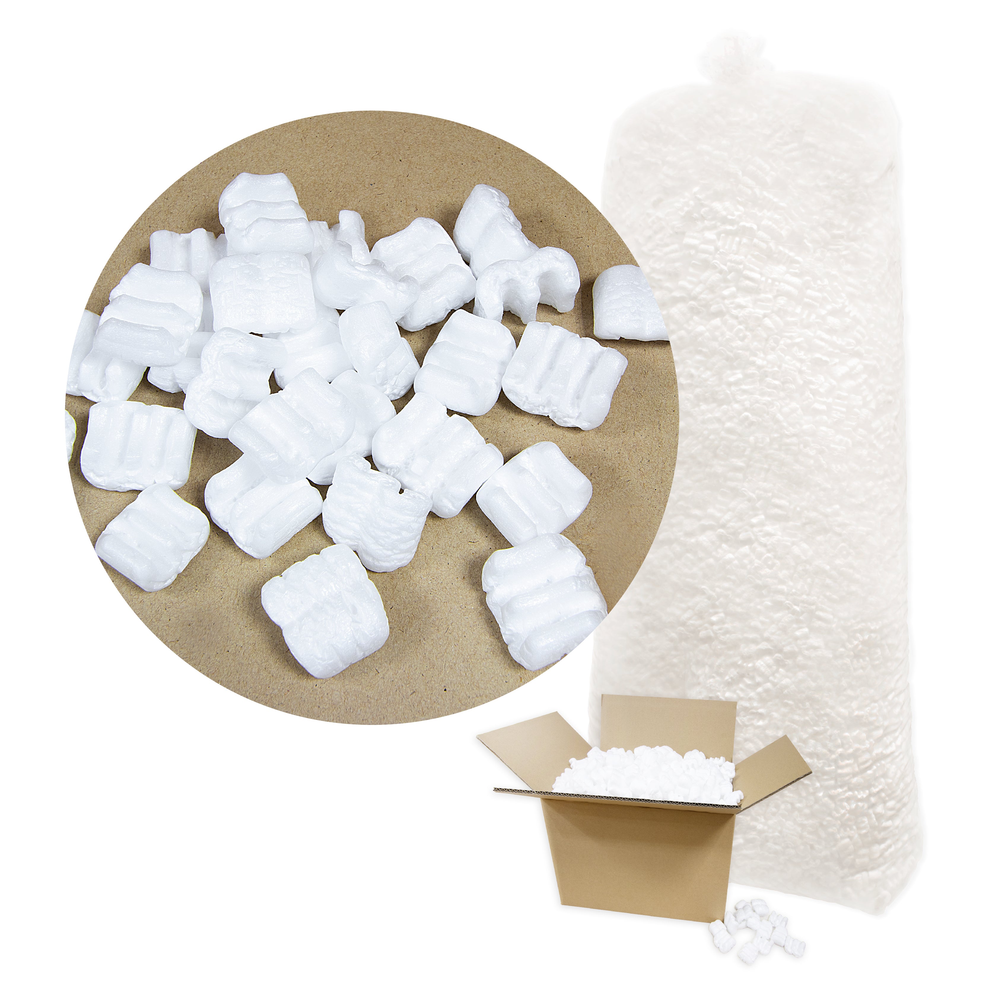 E Shape Polystyrene Packaging Filling Foam E字包裝填充發泡膠粒