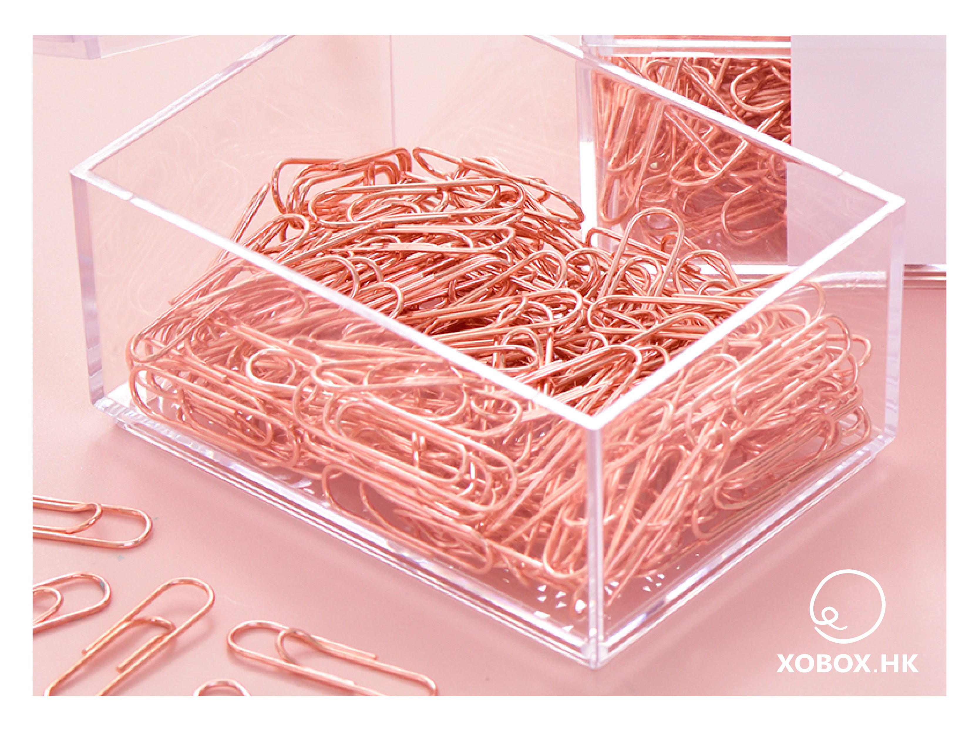 Deli Elliot Folder & Paper Clip (Rose Gold Series) 得力長尾夾及回形針-玫瑰金系列