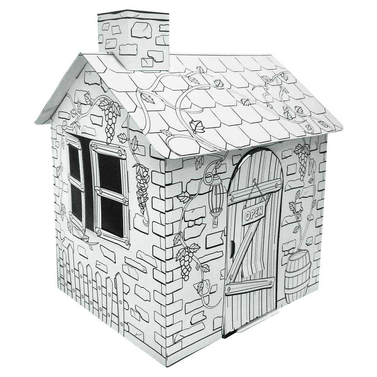 藤蔓紙屋 Cardboard Rattan Playhouse
