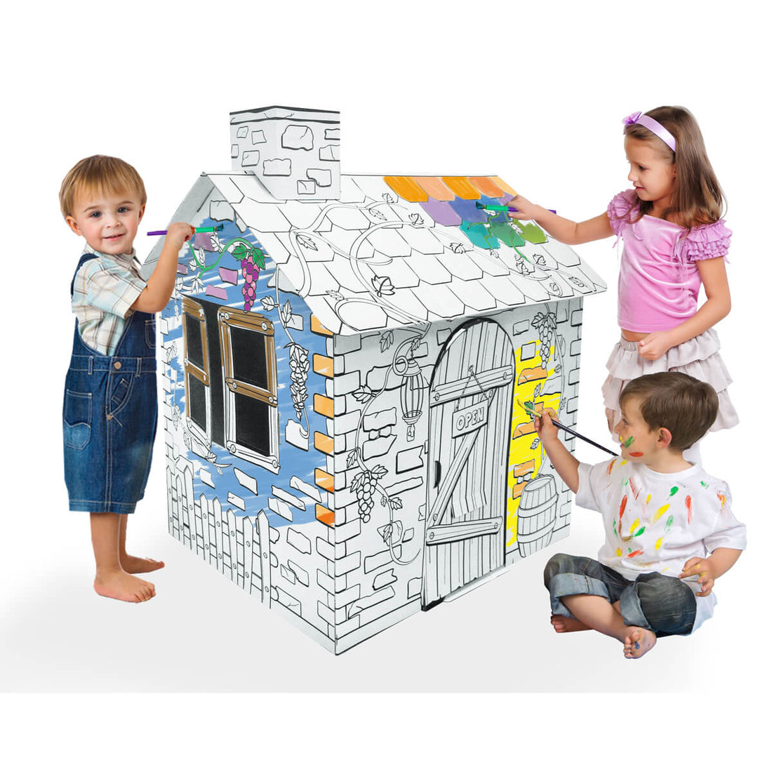 藤蔓紙屋 Cardboard Rattan Playhouse