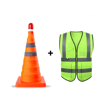 Telescopic Foldable LED Safety Cone 伸縮摺疊LED安全路錐