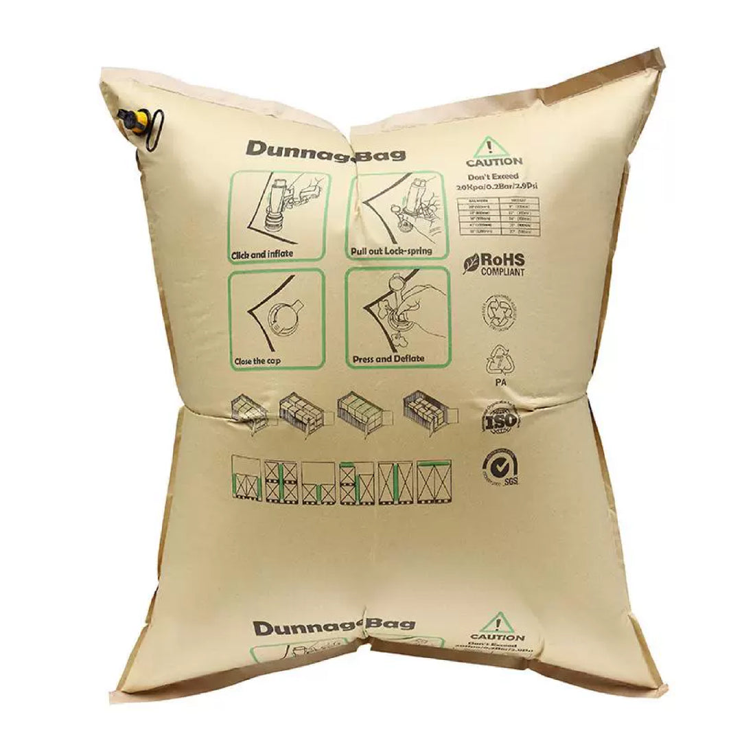 Container Inflatable Paper Cushion Bag 貨櫃牛皮紙充氣防震緩衝袋