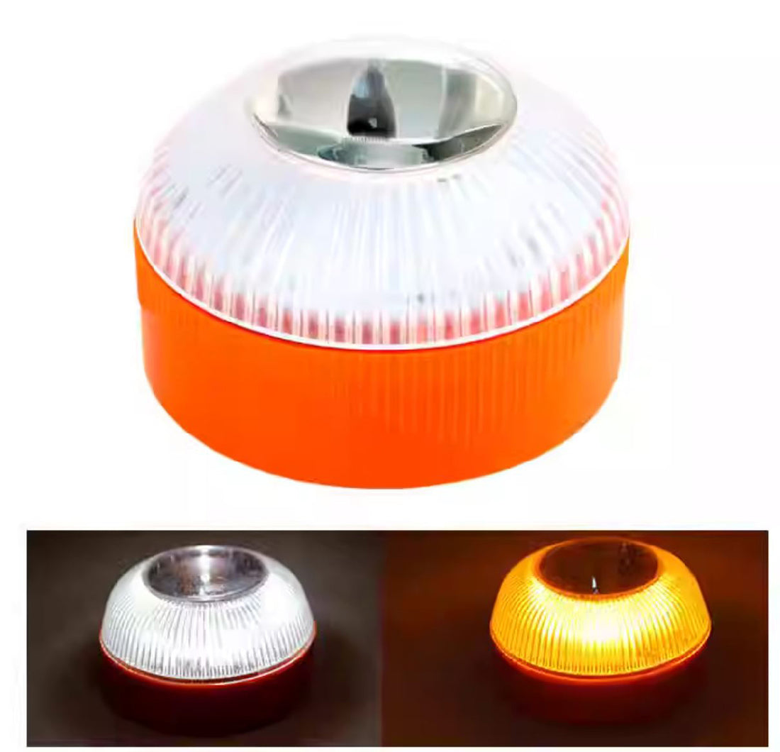 Spanish Style Magnetic Double Flashing Warning Light 西班牙風強力磁吸車頂雙光爆閃充電警示燈