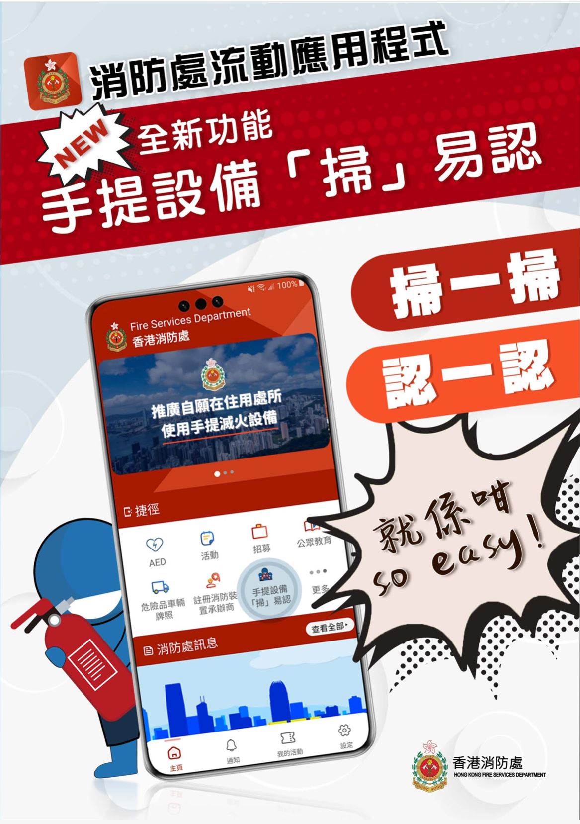 Portable Fire Extinguisher 便攜救生滅火器 (獲香港消防處認證)