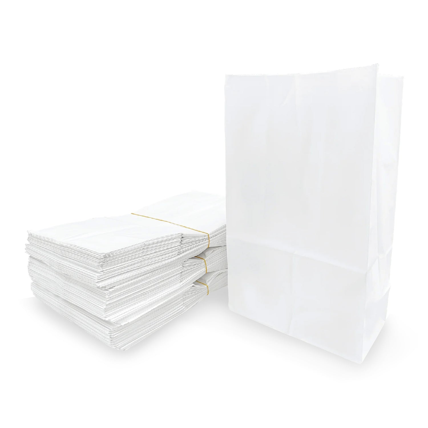 Oil-Resistant Paper Bags (for takeout) 白色防油外賣餐用紙袋