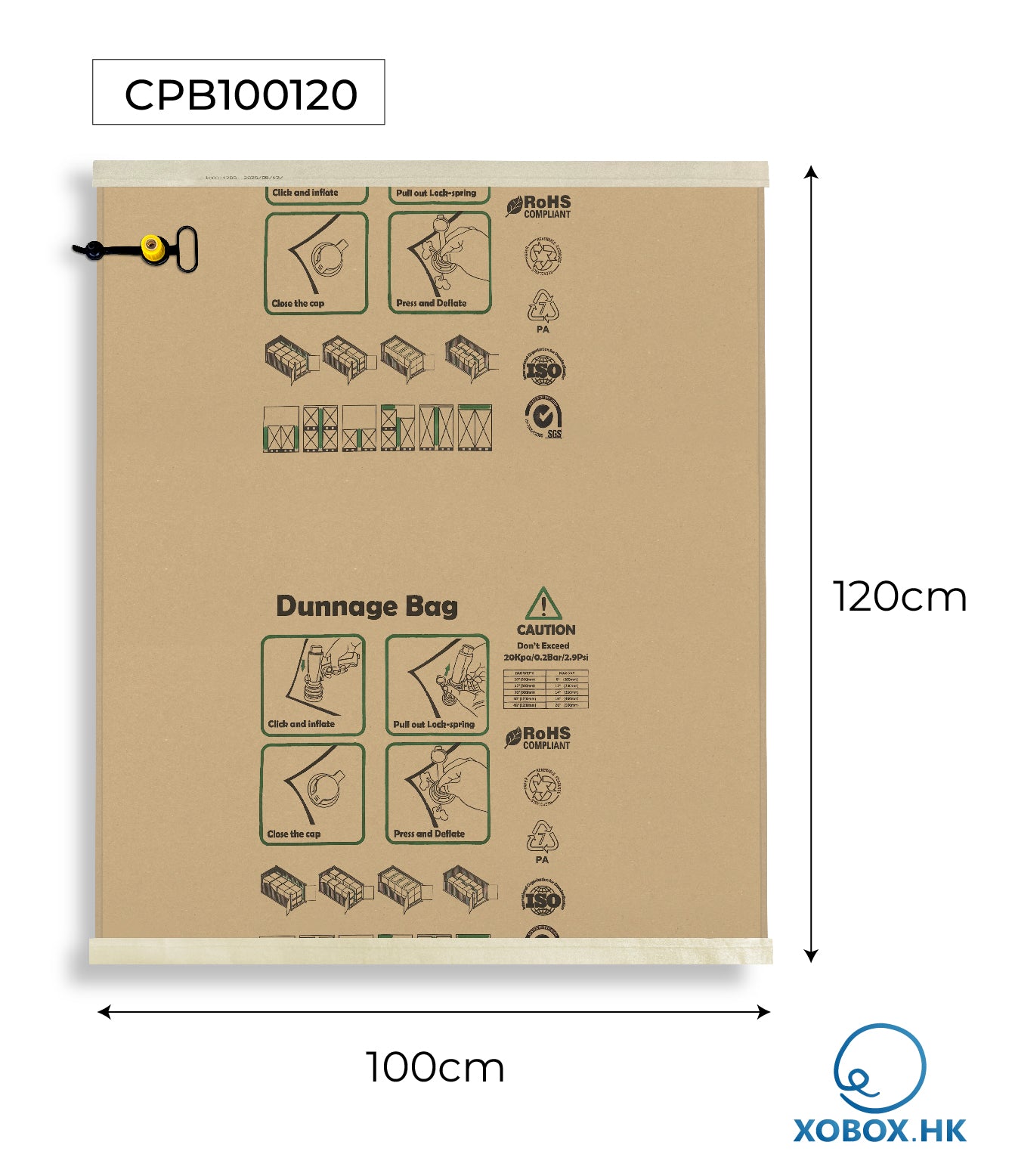 Container Inflatable Paper Cushion Bag 貨櫃牛皮紙充氣防震緩衝袋