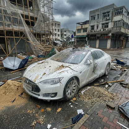 Disposable Transparent Car Cover  一次性透明防風防水汽車防護套