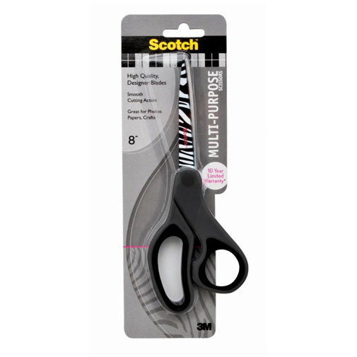 3M Scotch 8-Inch Multi-Purpose Scissors 3M 多用途8吋剪刀(斑馬紋)