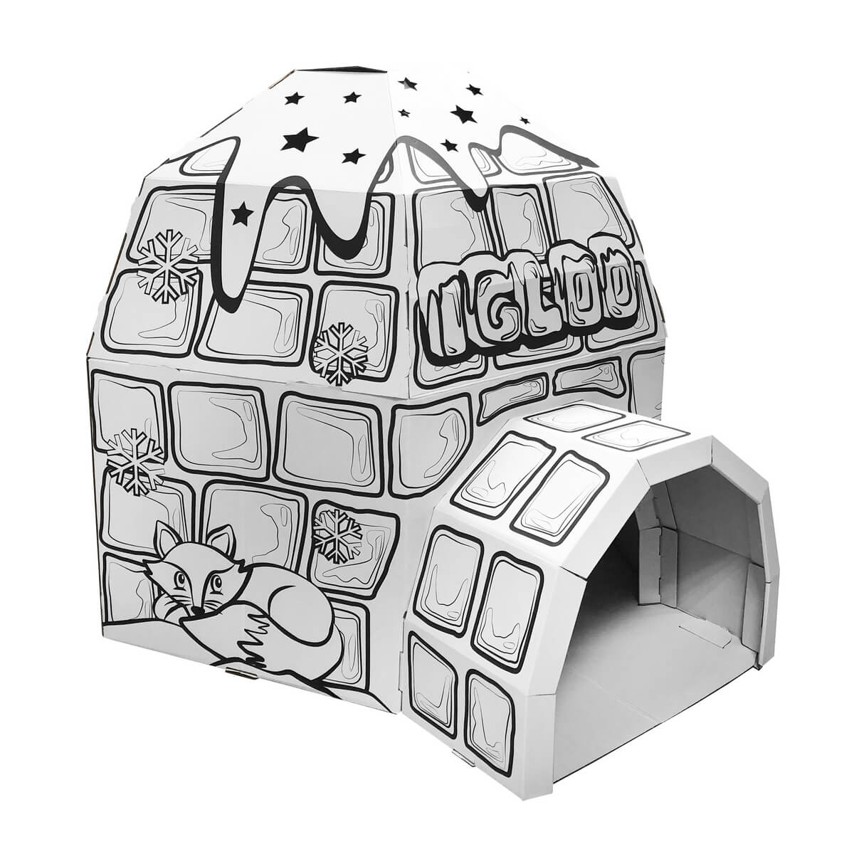 紙製冰屋 Cardboard Igloo Playhouse