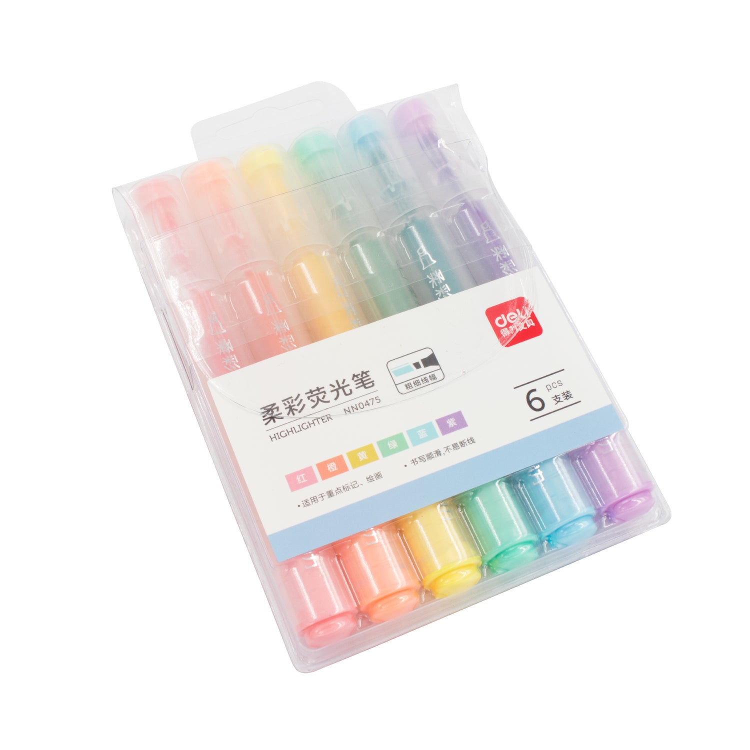 Deli Fluorescent Markers Set 得力螢光標記筆套裝