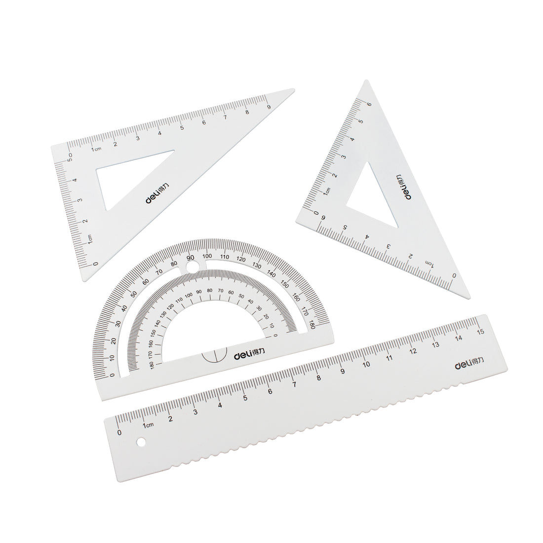 Deli Metal Ruler Set 得力金屬間尺套裝