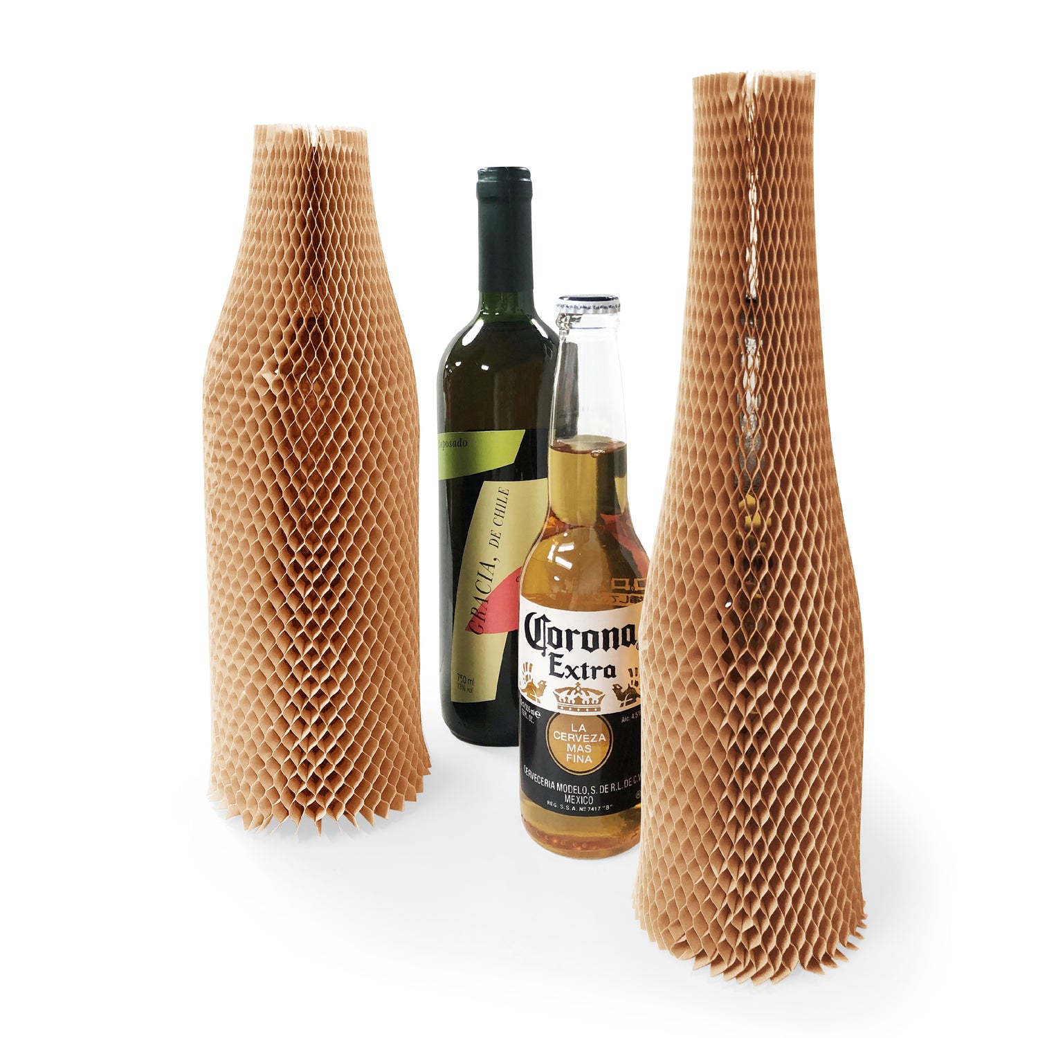 3D Honeycomb Cushioning Wrapping Paper Sleeve 穿戴式立體緩衝蜂巢包裝紙套