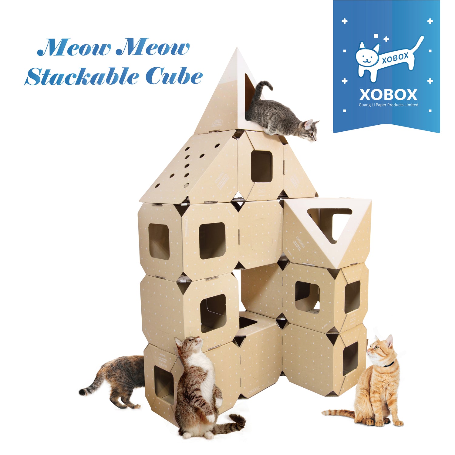 Meow Meow Stackable Cube Set 貓貓疊疊格系列