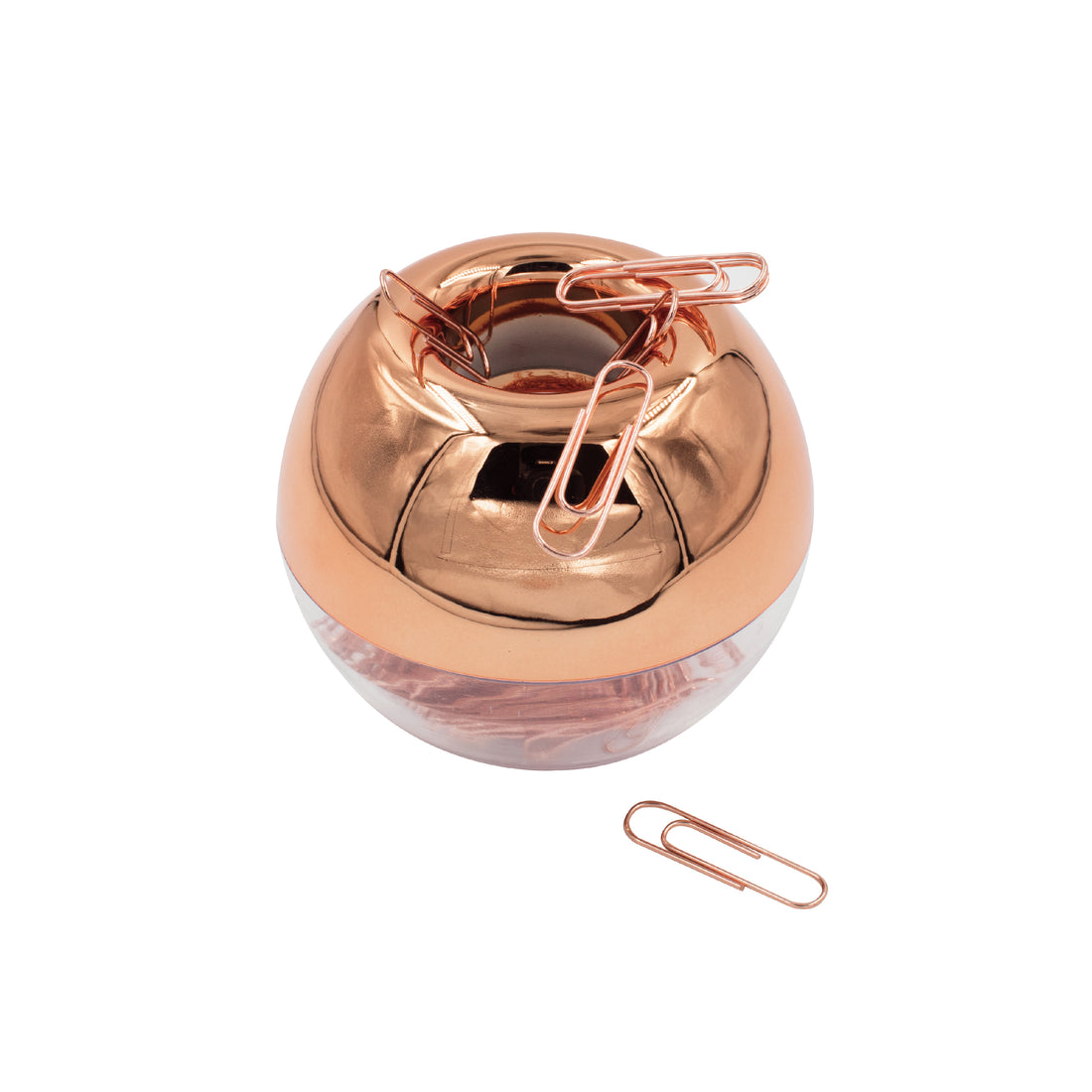 Rose Gold Clips Dispenser Box 玫瑰金圓磁盒