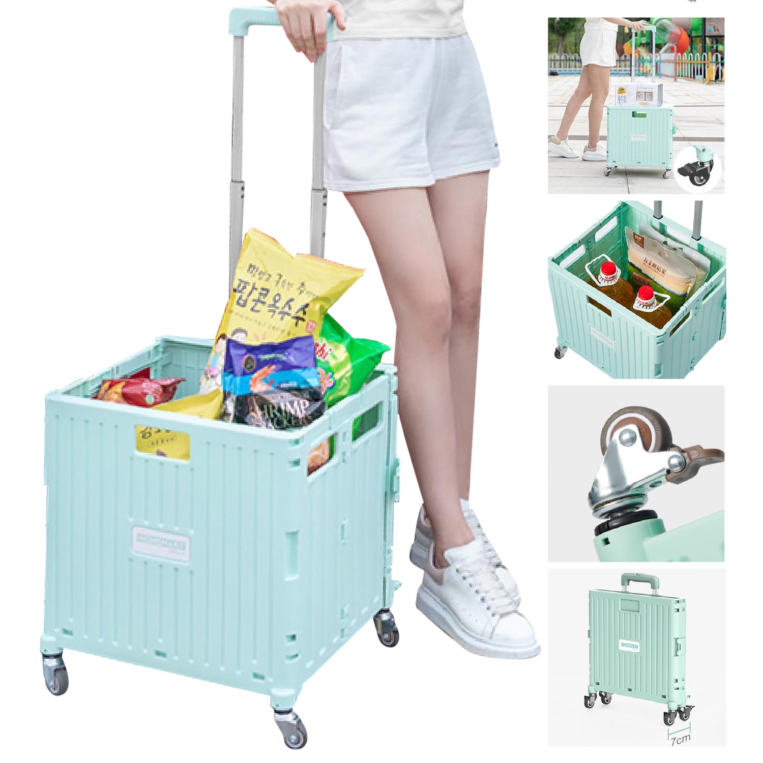 Portable Folding Grocery Cart 便攜折疊買餸車