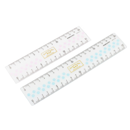 KOKUYO Pastel Cookie Wave Scale Ruler 國譽Pastel Cookie系列透明尺