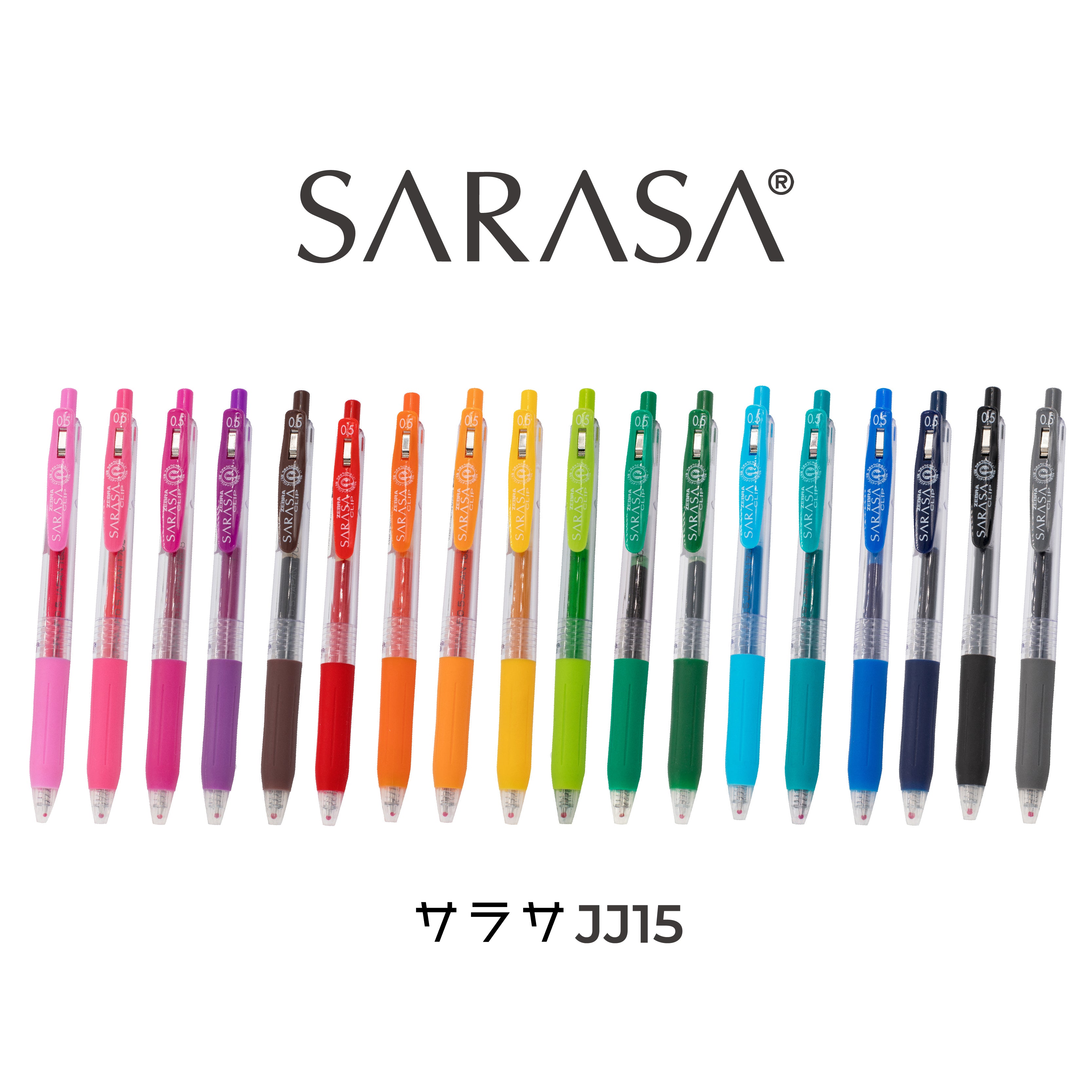 Zebra Sarasa Clip Gel Retractable Pen JJ15 斑馬SARASA サラサ啫喱筆