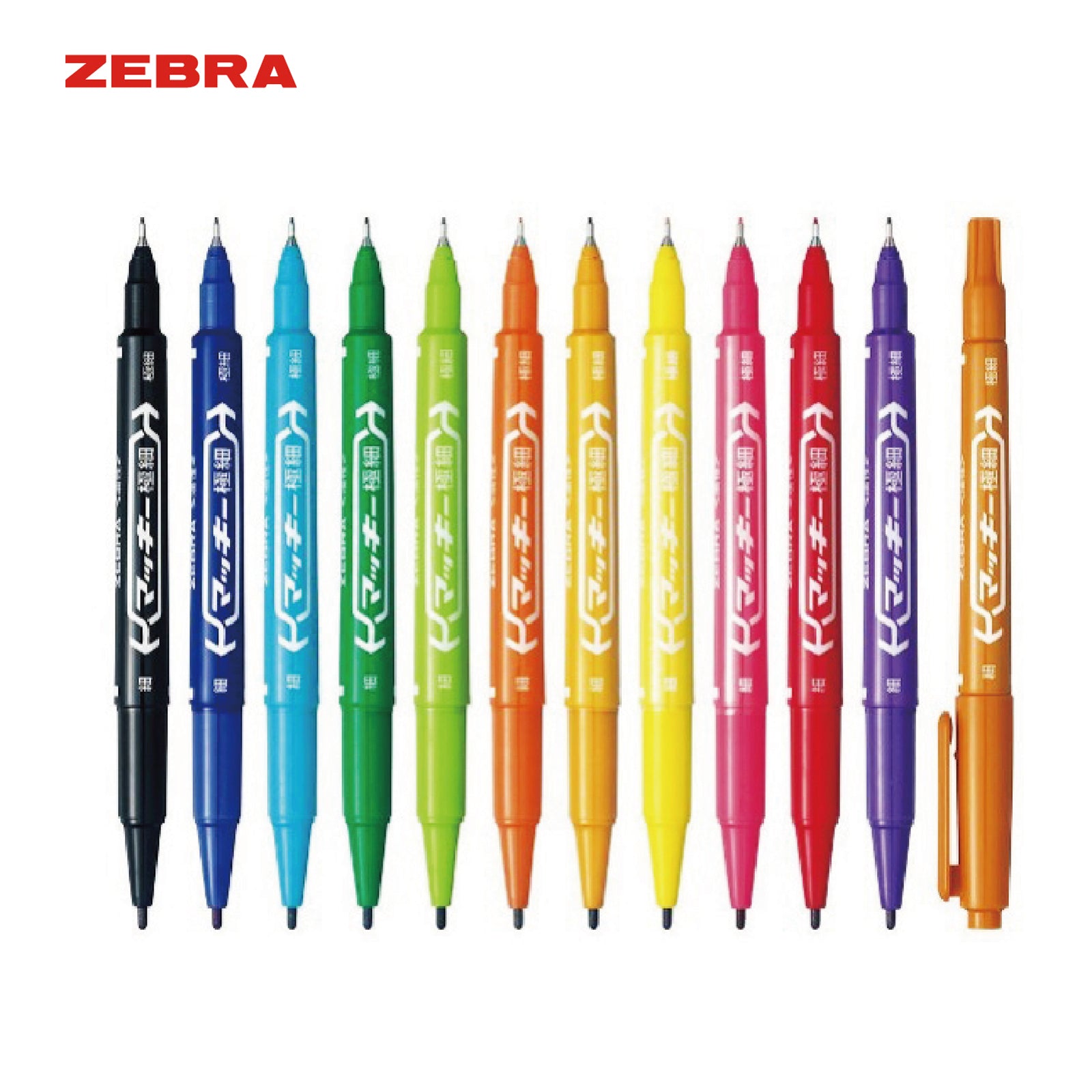 Zebra Mckee MO120 Marker 斑馬牌小嘜奇油性筆套裝[幼咀12支裝] – XOBOX.HK