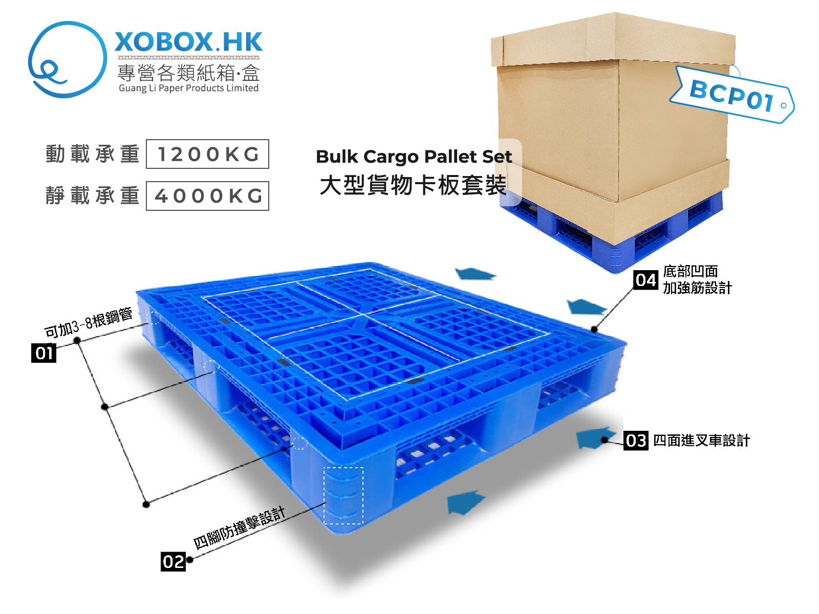 Bulk Cargo Pallet Set 大型貨物卡板套裝