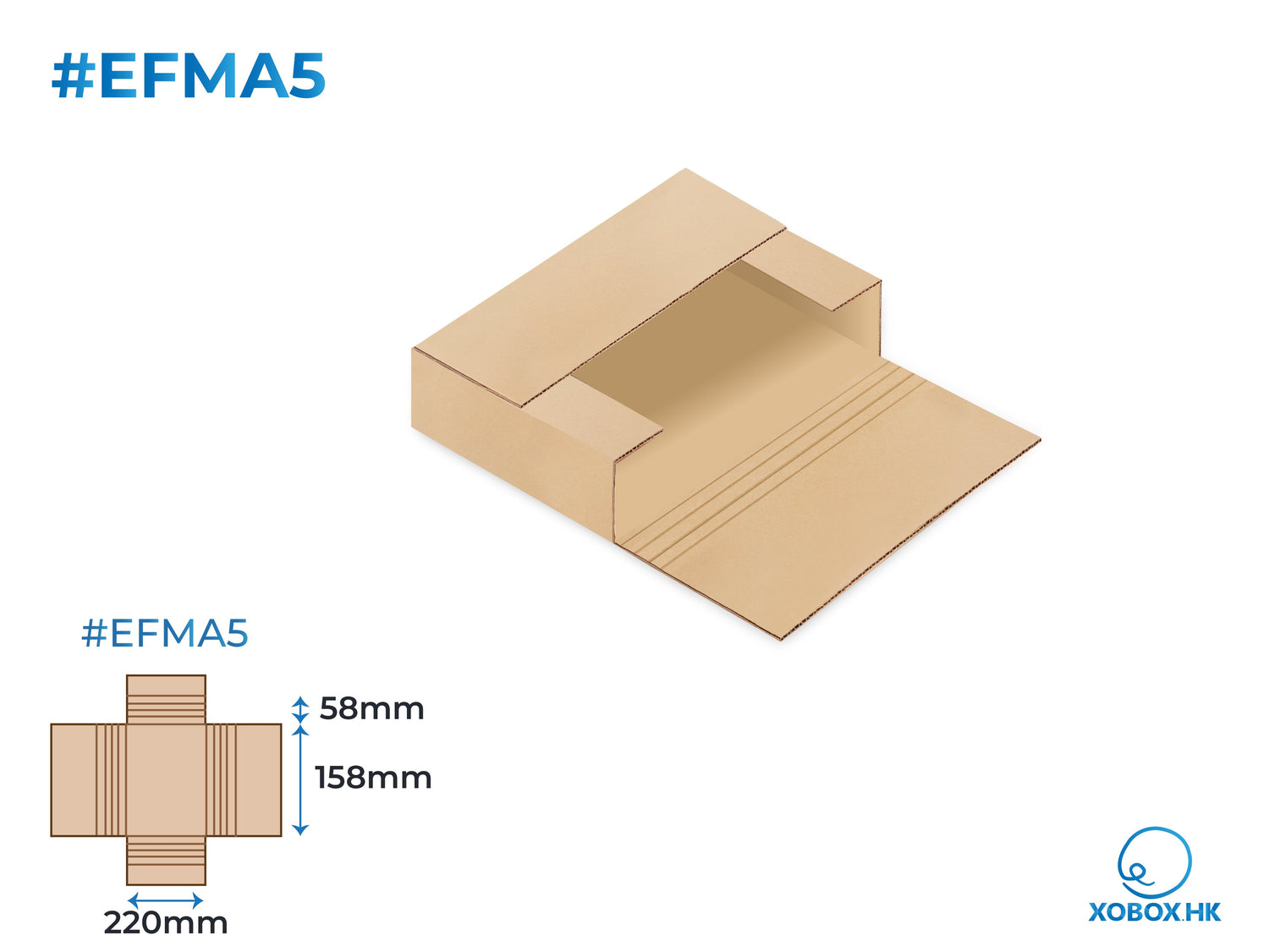 Easy-Fold Mailers 十字盒