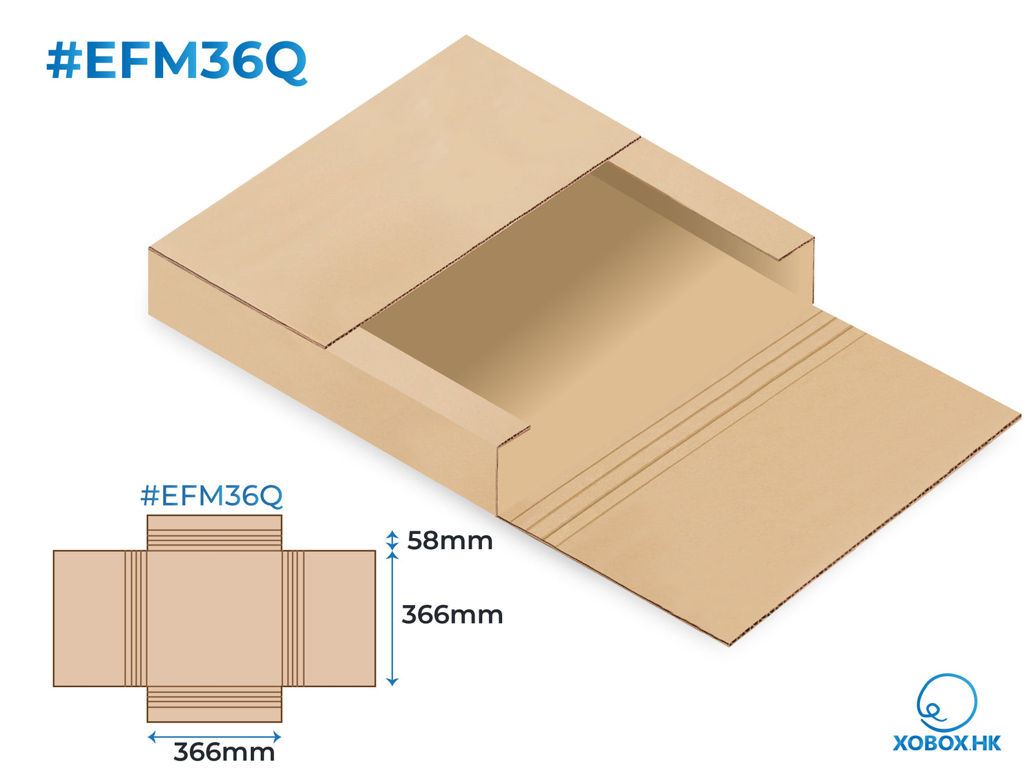 Easy-Fold Mailers 十字盒