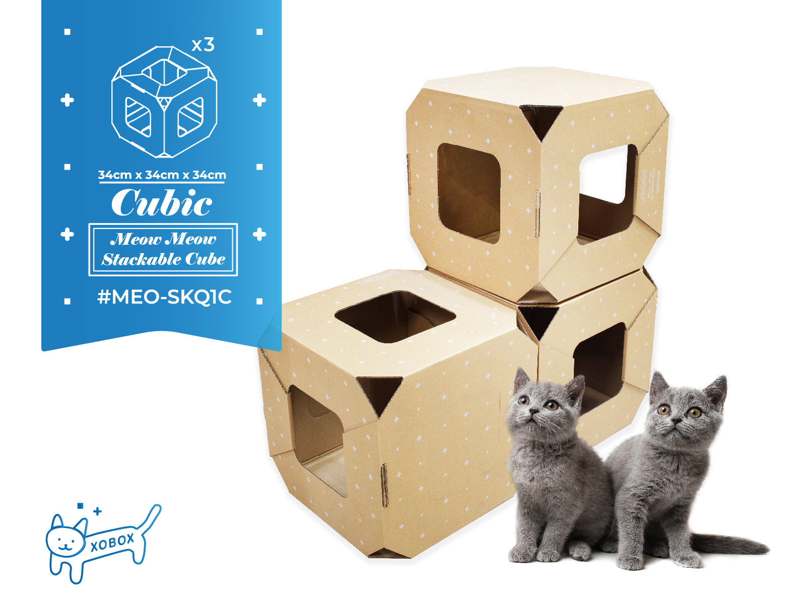 Meow Meow Stackable Cube Set 貓貓疊疊格系列