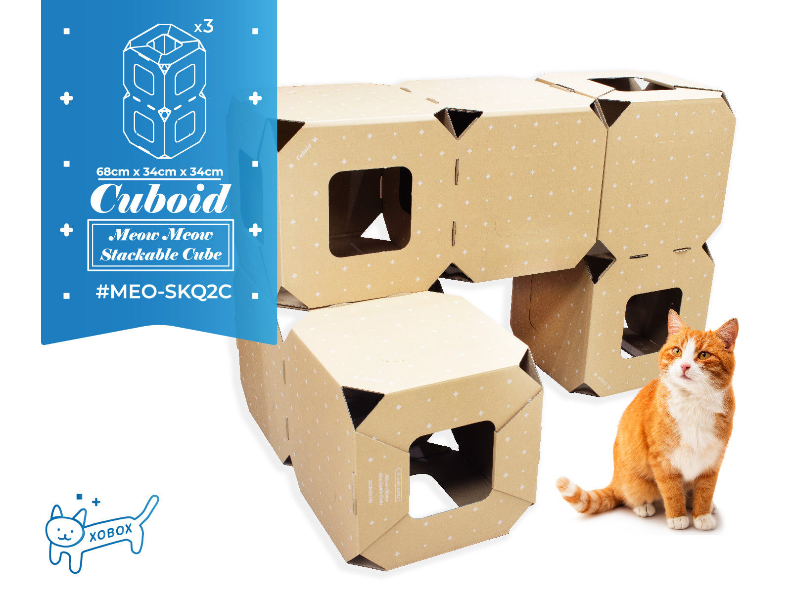 Meow Meow Stackable Cube Set 貓貓疊疊格系列