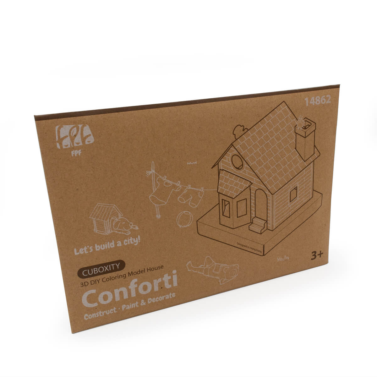 FPF-DIY紙模型 - Cuboxity Conforti (純白版 Plain)